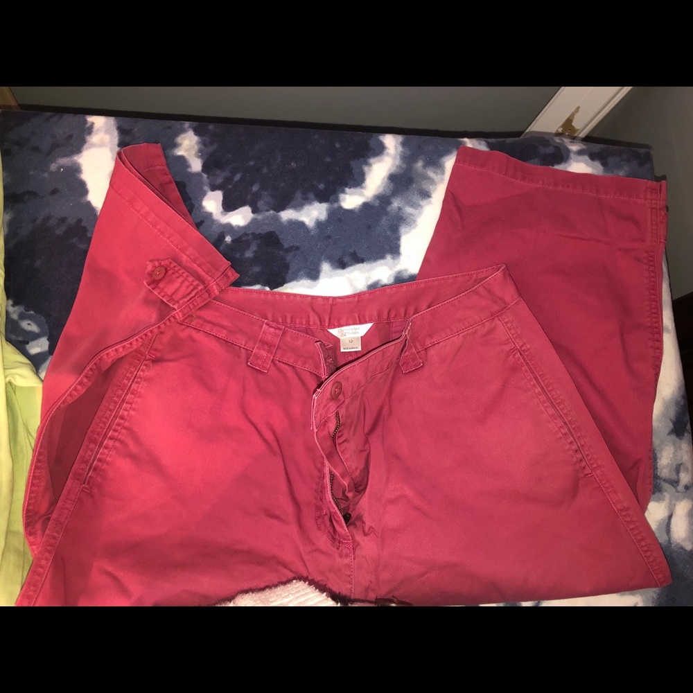 Pink Clam digger shorts size 12
